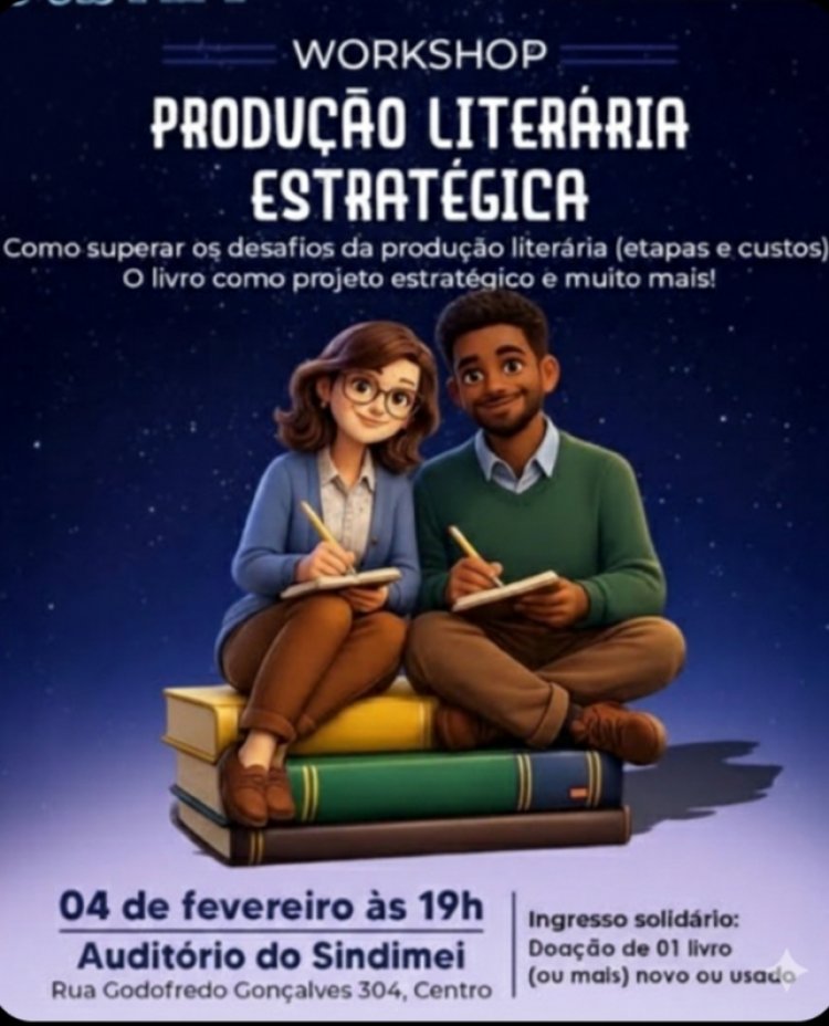 Workshop discute o mercado editorial em Itaúna