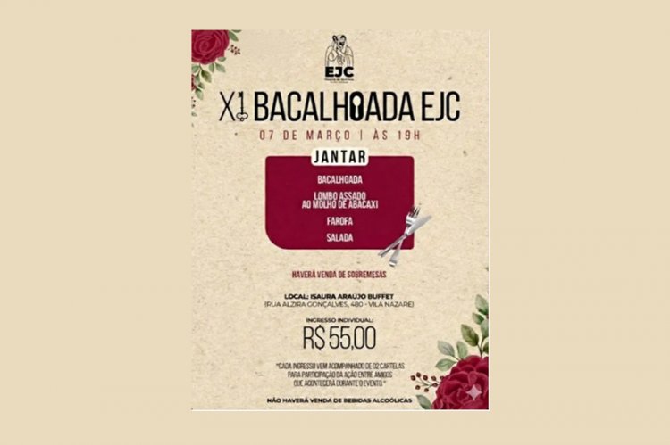 BACALHOADA - Tradicional evento do EJC acontece em março