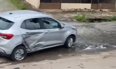 Acidente entre carro e moto mobiliza equipes de resgate na reta de Santanense