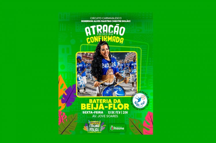 FOLIA JÁ COMEÇOU E VAI ATÉ O DIA 17!