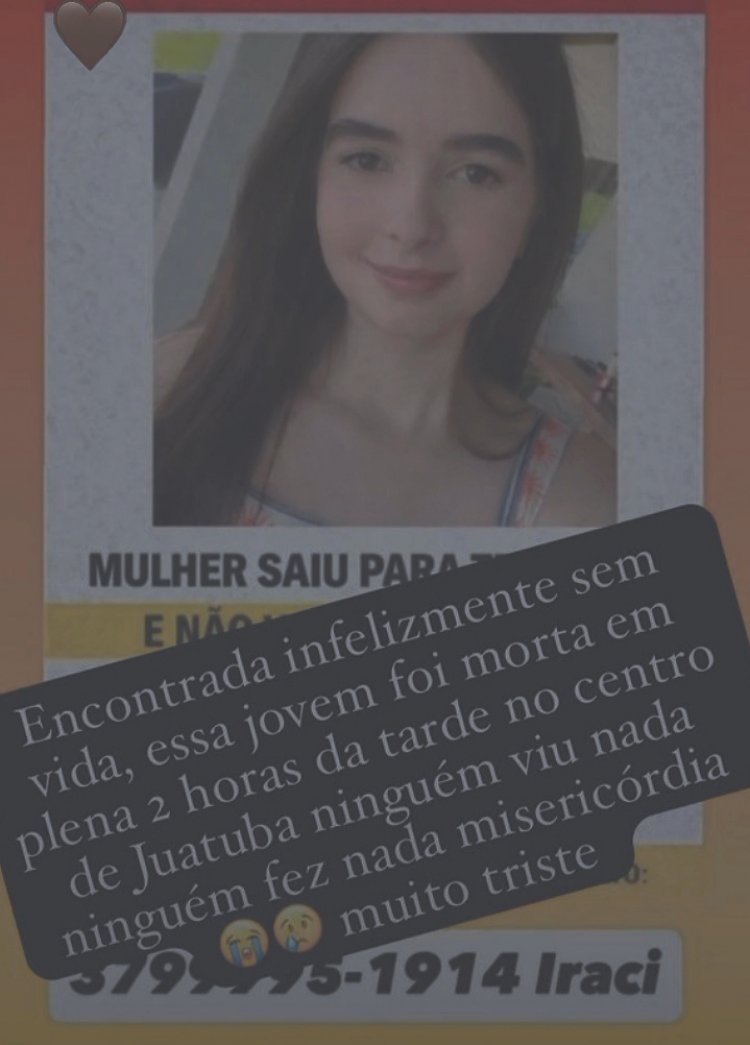 Investigação aponta sinais de violência em corpo de jovem encontrada em Juatuba