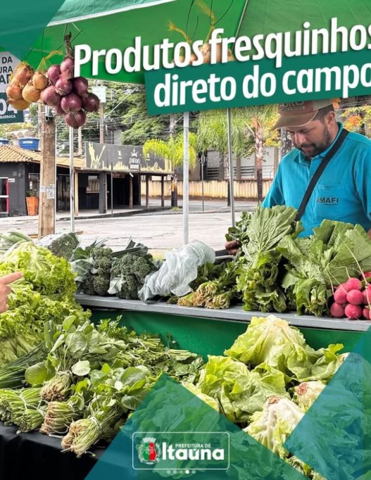 AVISO - Não se esqueça: sábado é  dia de feira!