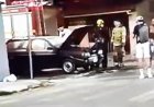 Carro pega fogo no bairro Irmãos Auler e mobiliza Bombeiros em Itaúna