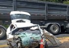 Atualização: Motorista sobrevive após ficar preso às ferragens em acidente na MG-050