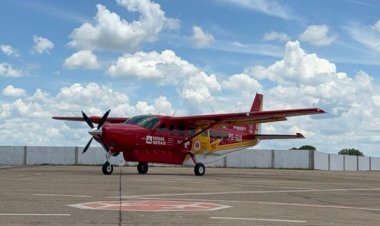 Resgate Aéreo mobiliza Bombeiros e SAMU para transferência de vítima de queimaduras