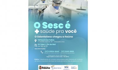 DENTISTA DE GRAÇA - Itaúna recebe OdontoSesc com oferta de 1.300 atendimentos
