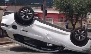 Capotamento é registrado no bairro das Graças nesta quarta (11)