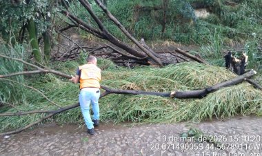 CHUVAS EM ITAÚNA - Granizo e ventos fortes