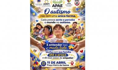 AUTISMO - Dia 11 tem caminhada de conscientização