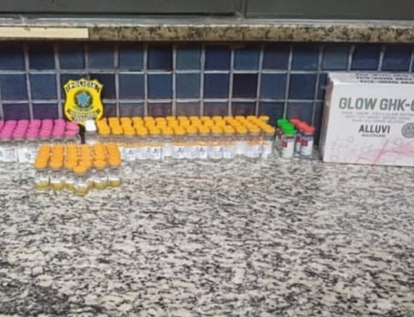 PRF apreende quase 200 ampolas de emagrecedores de origem paraguaia na BR-262