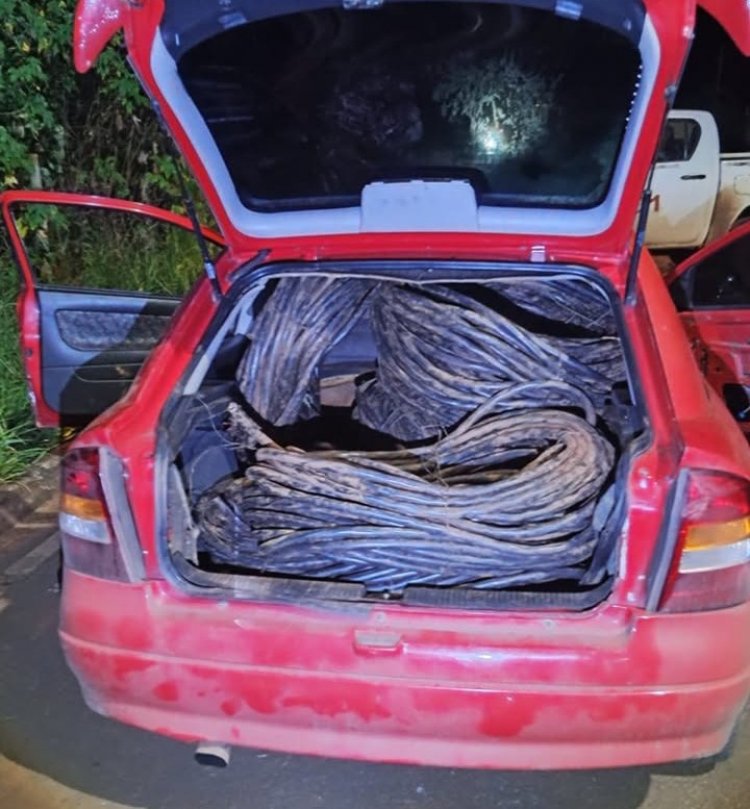 PM recupera duas toneladas de cobre furtadas em Itatiaiuçu