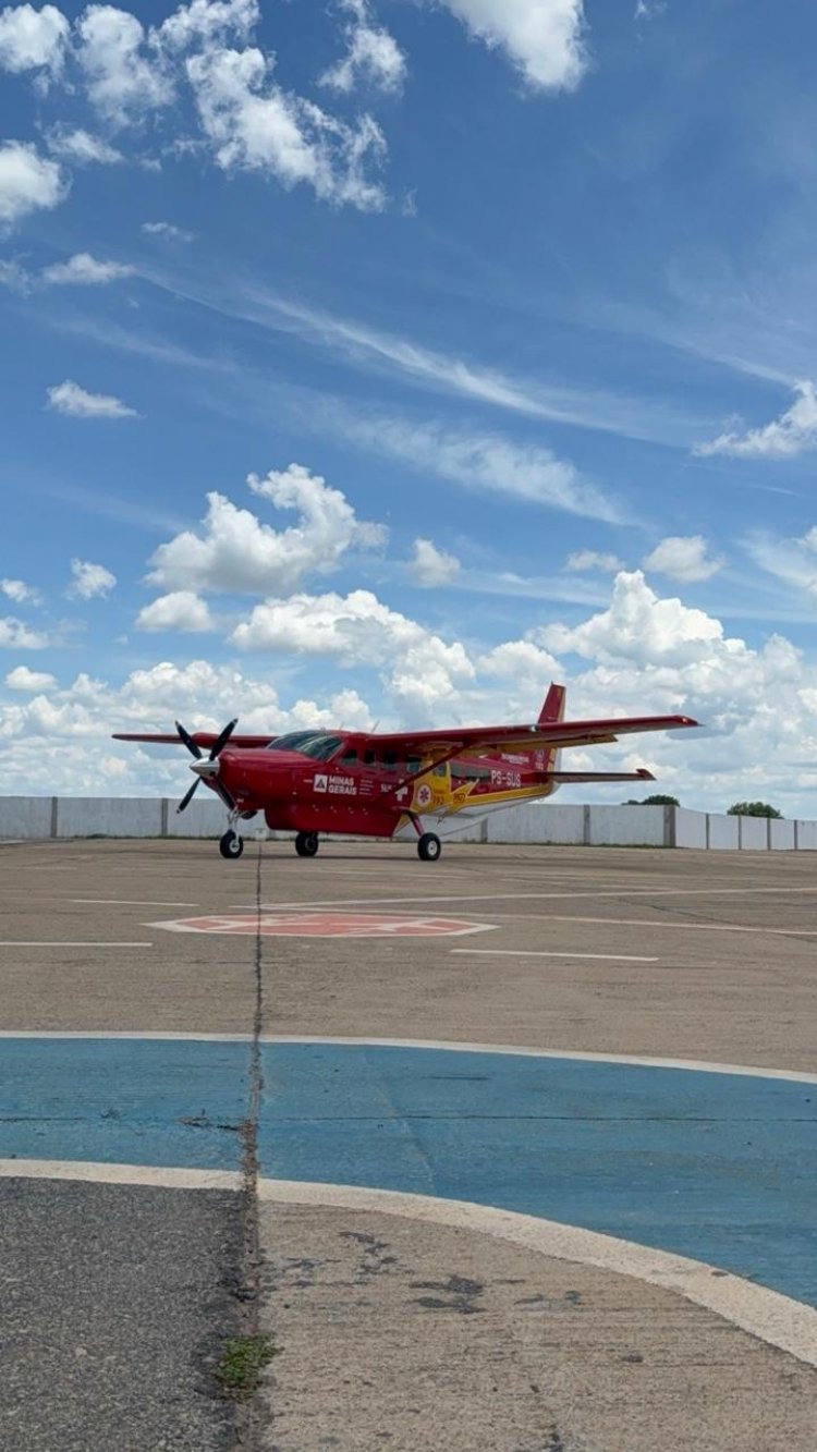 Resgate Aéreo mobiliza Bombeiros e SAMU para transferência de vítima de queimaduras