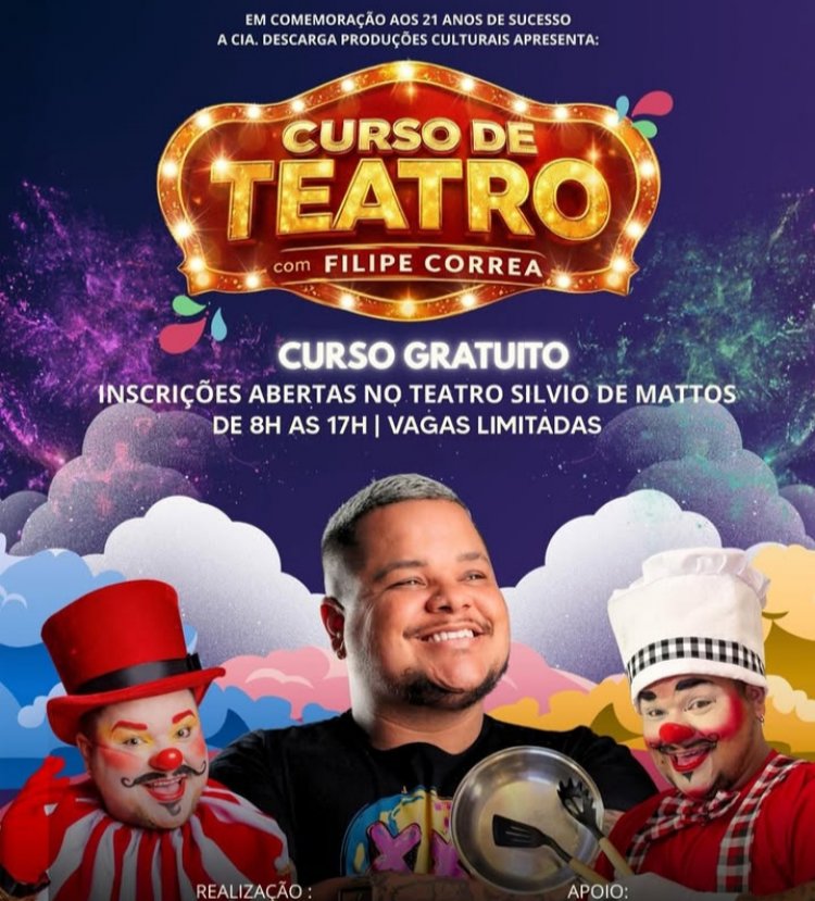 Itaúna oferece cursos gratuitos de teatro e "besteirologia"