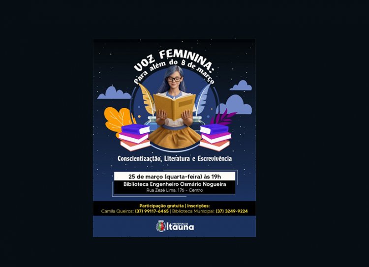 MULHER - Roda de  Conversa tem  inscrições abertas