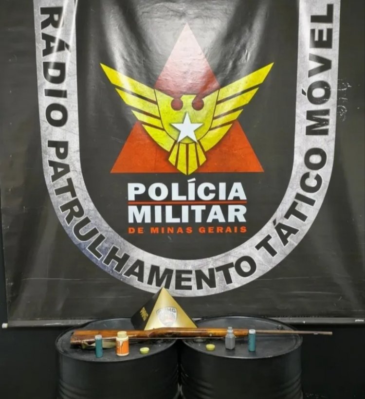 Jovem de 23 anos é preso em Itaúna após ameaça de morte e posse de arma