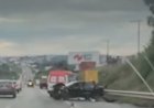 Colisão  interdita parte da MG-050 em Divinópolis nesta manhã