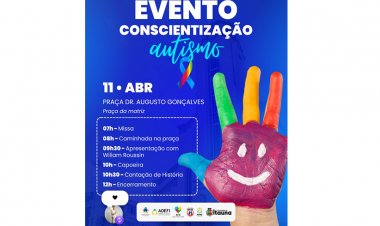 CONSCIENTIZAÇÃO - Evento na  Praça da Matriz  sobre autismo