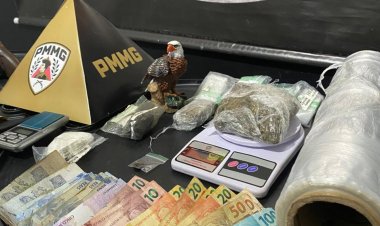 TRÁFICO III - Três presos e droga apreendida