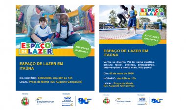 LAZER - Ação do Sesc neste sábado tem apoio da Prefeitura