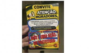 PREFEITURA ALERTA - Reunião no Bairro Vitória não é iniciativa do Município
