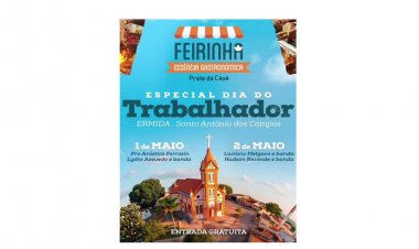 GASTRONOMIA - Feirinha em Divinópolis em comemoração ao trabalhador