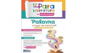NA REGIÃO - Pará de Minas promove  12ª Paraliteratura e 20° Encontro de Bandas em maio