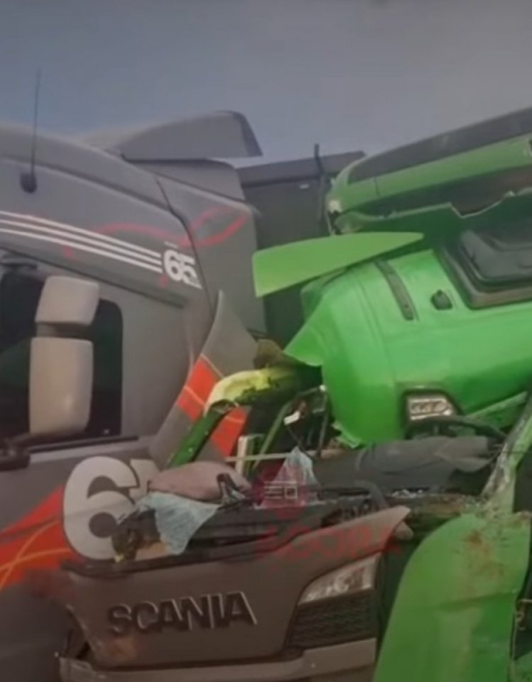 Colisão entre carretas mobiliza equipes de resgate na BR-262, em Juatuba