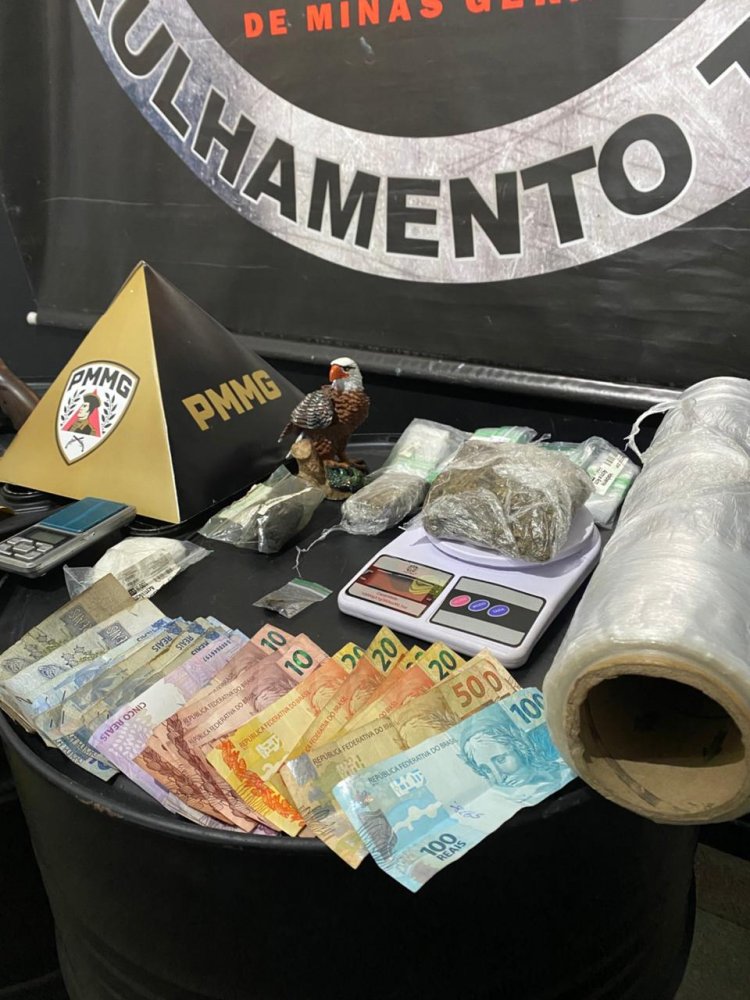 TRÁFICO III - Três presos e droga apreendida