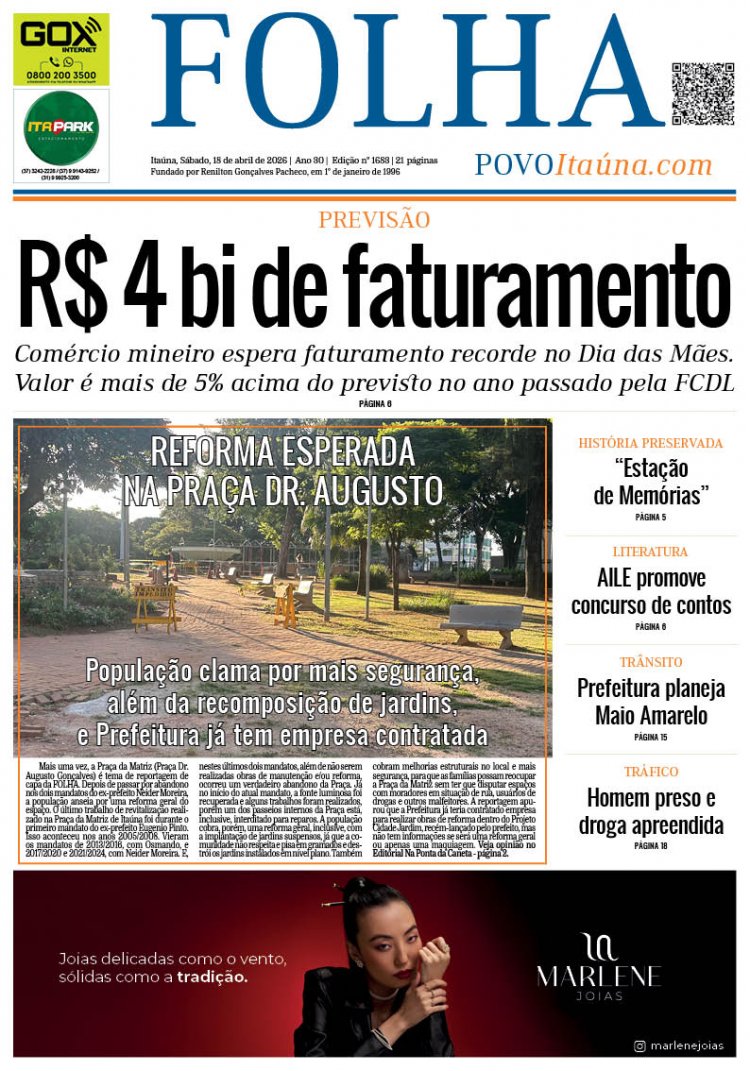 EDIÇÃO ITAÚNA - 1683 - 18-04