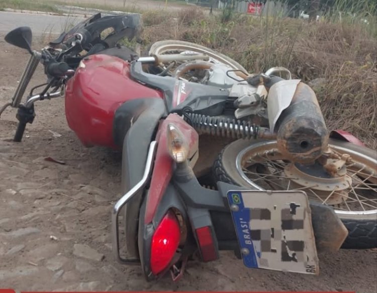 Acidente na MG-431 deixa motociclista ferido em Itaúna