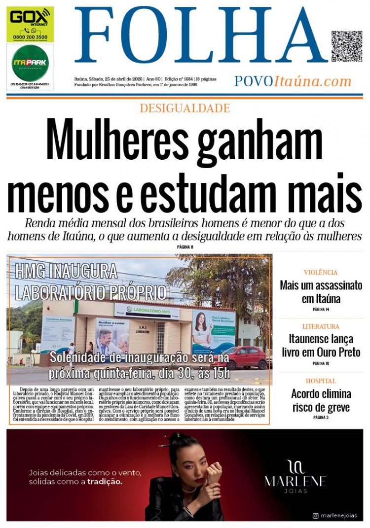 EDIÇÃO ITAÚNA - 1684 - 25-04