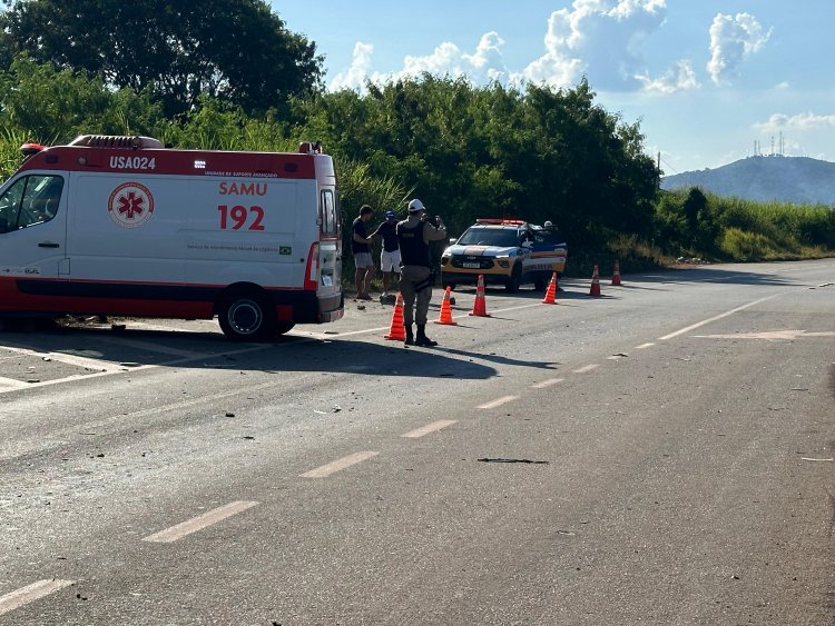ACIDENTE - Colisão entre veículos deixa vítima em Itaúna