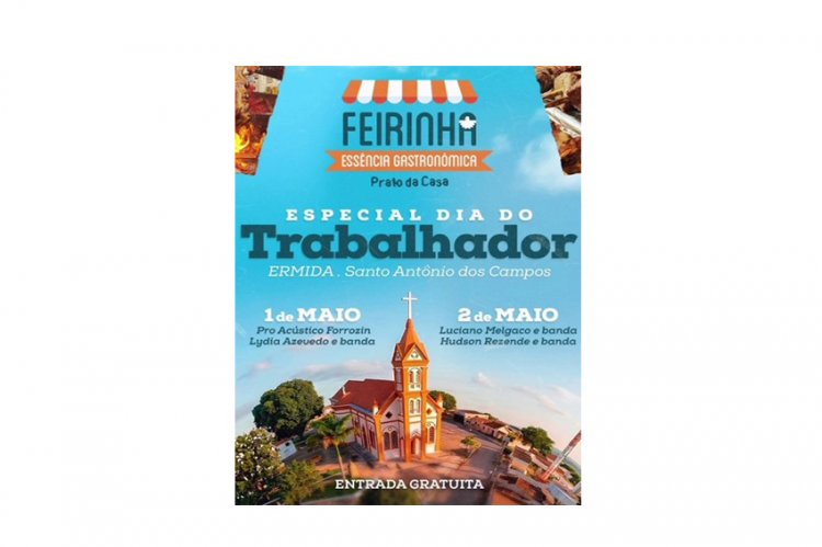 GASTRONOMIA - Feirinha em Divinópolis em comemoração ao trabalhador