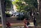 Moradora de rua agride cidadão na Praça