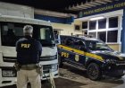 PRF recupera caminhão clonado após perseguição na BR-381; motorista fugiu
