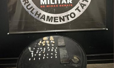 Homem de 40 anos é preso com drogas após resistir à prisão no Garcias