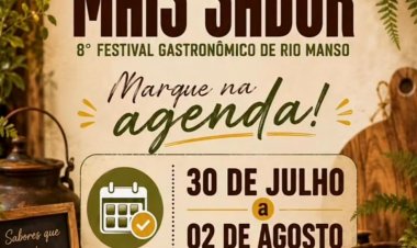 Festival gastronômico “Mais Sabor” é confirmado em Rio Manso