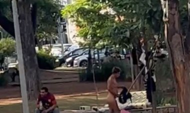 Moradora de rua agride cidadão na Praça