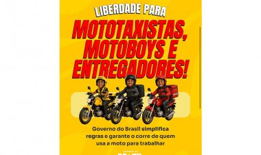Novas regras facilitam atuação de motoboys e mototaxistas no país