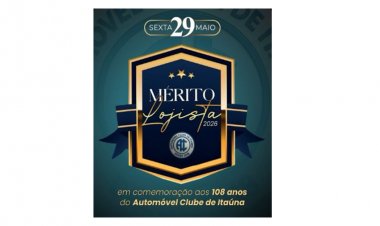 PREMIAÇÃO - Mérito Lojista 2026  é na sexta-feira, 29