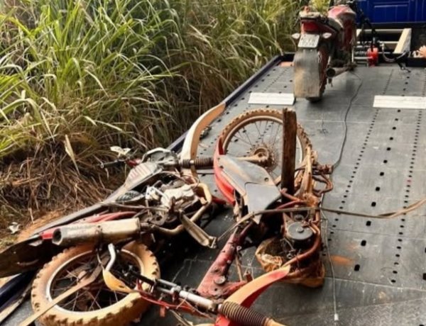 PM apreende motocicletas em esconderijo de foragido em Igaratinga