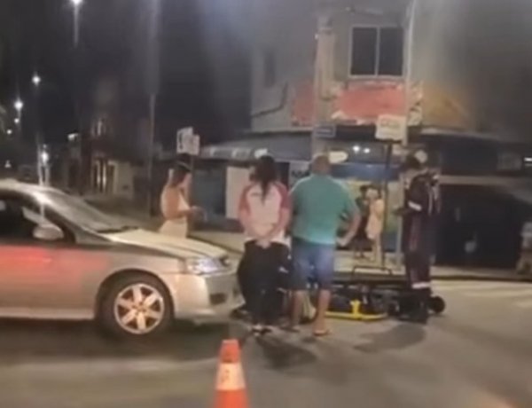 Atropelamento deixa homem ferido na Avenida Manoel da Custódia