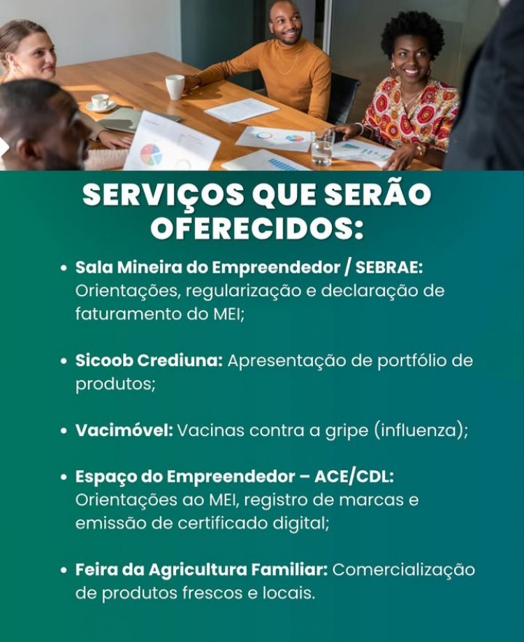 Prefeitura de Itaúna promove ação de apoio ao empreendedor e vacinação neste sábado