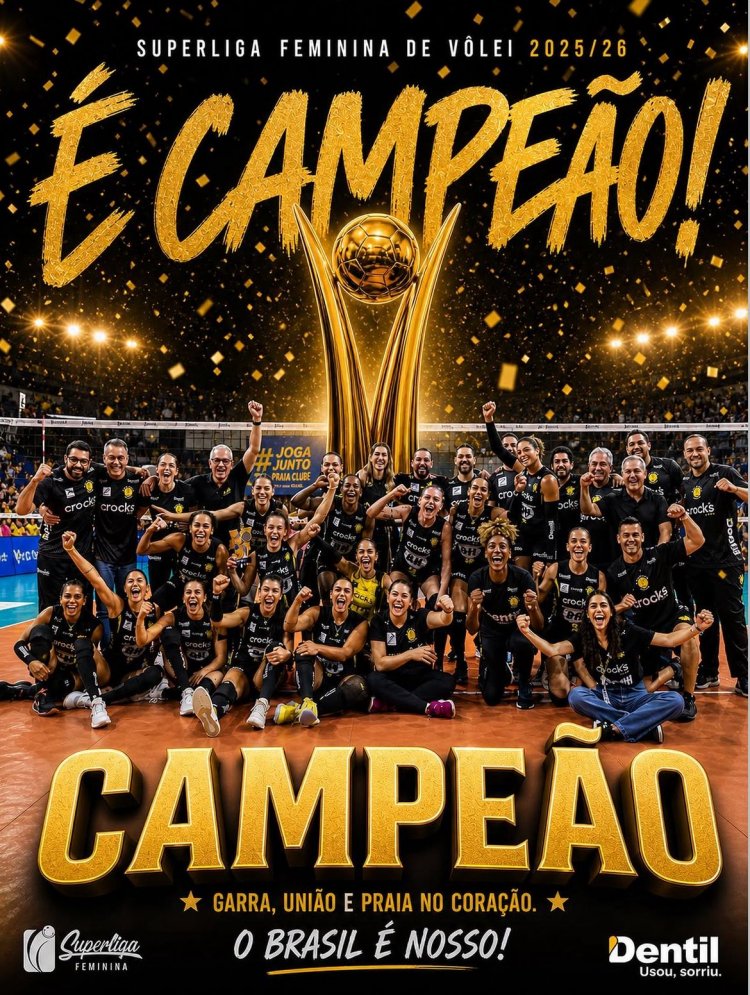 Praia Clube é o campeão da Superliga Feminina de vôlei