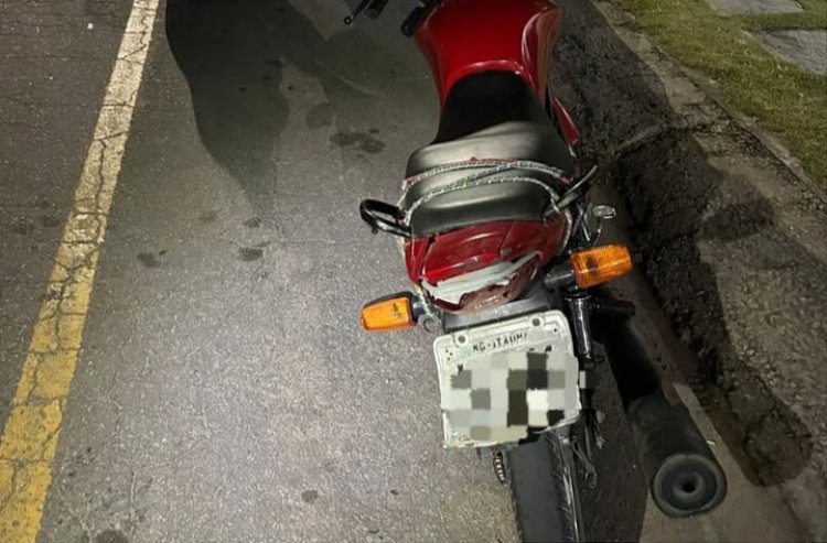 Adolescente é apreendido em Itaúna por pilotar moto com placa adulterada