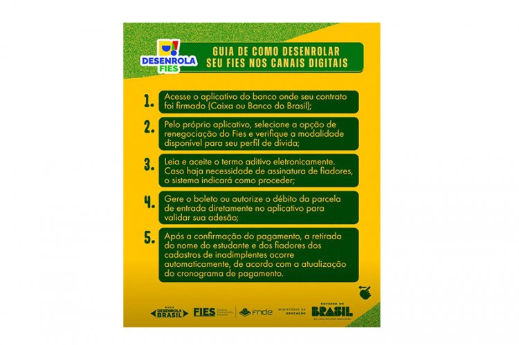 Desenrola Fies 2026 abre renegociação com descontos de até 99%