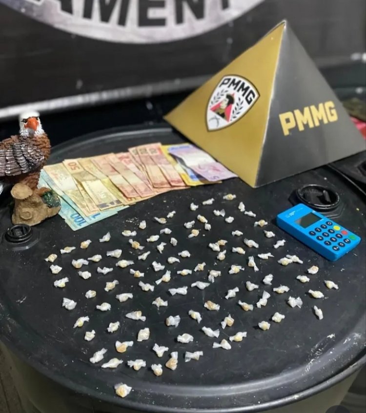 Jovem de 21 anos é preso com cerca de 200 pedras de crack