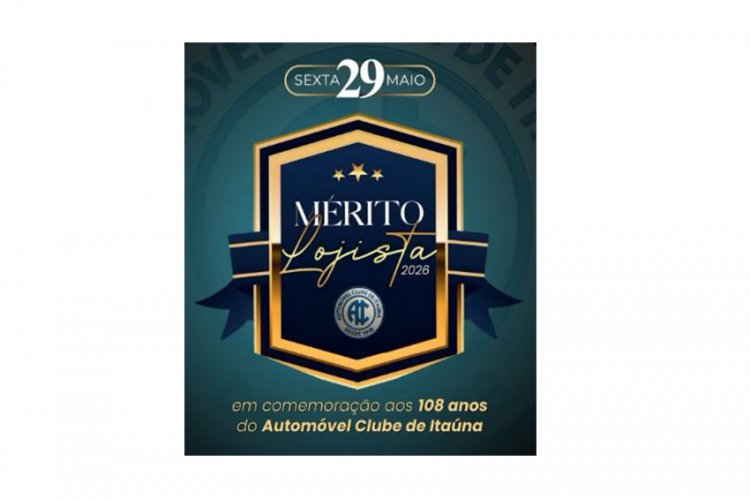 PREMIAÇÃO - Mérito Lojista 2026  é na sexta-feira, 29