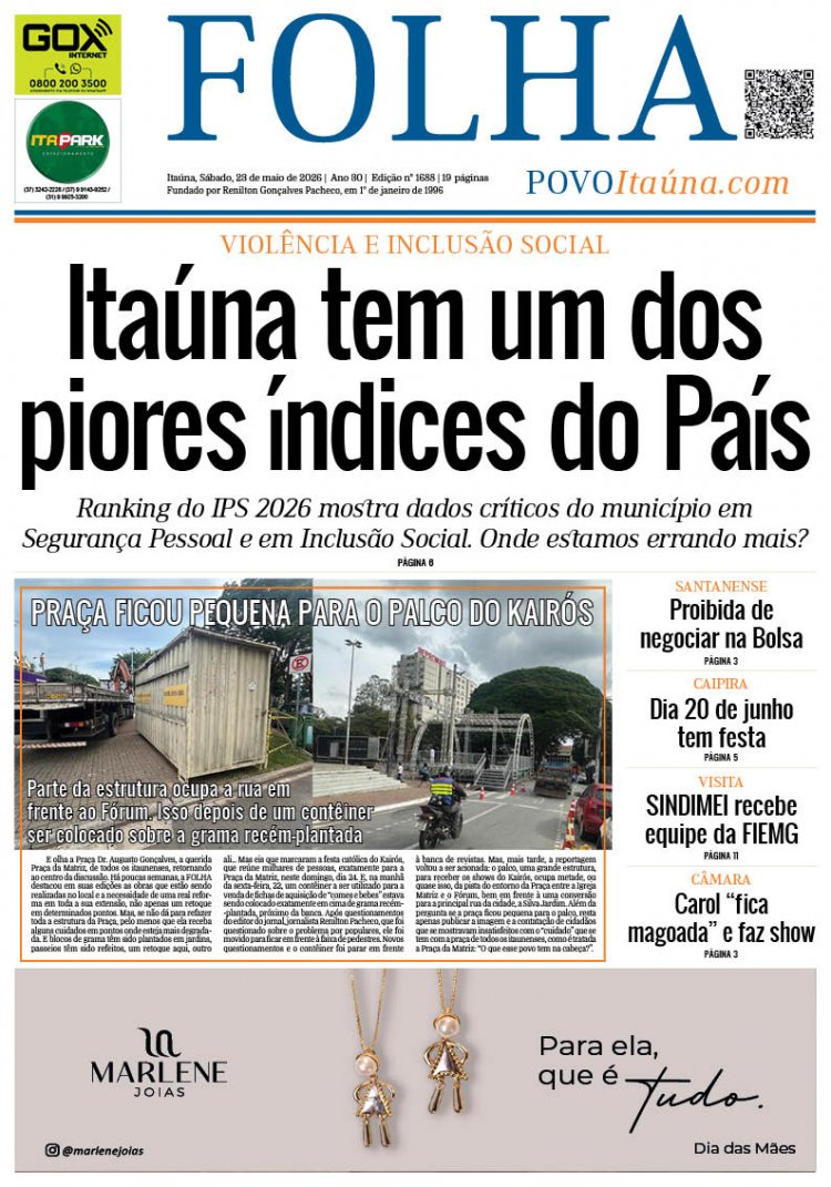EDIÇÃO ITAÚNA - 1688 - 23-05