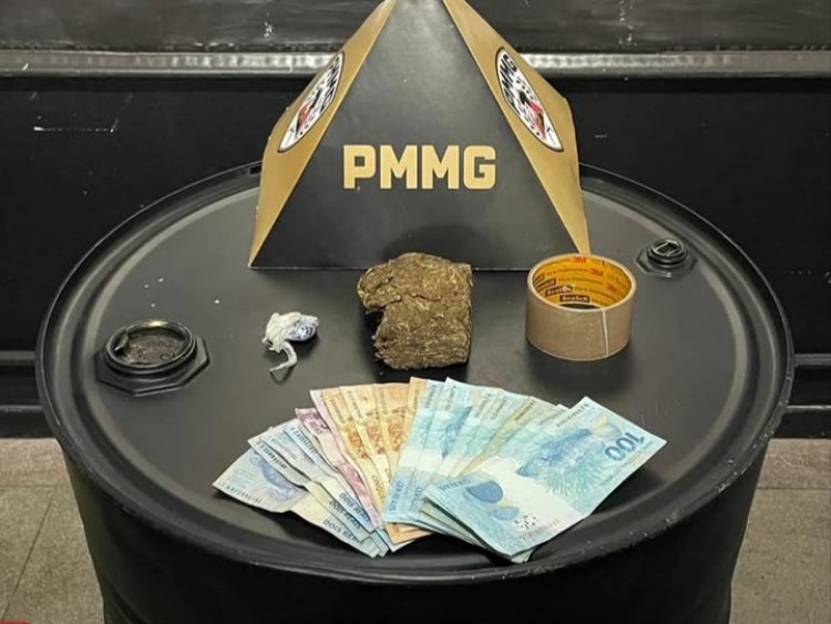 PM apreende drogas e dinheiro após denúncia anônima em Itaúna